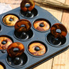 Chefmade學廚WK9034金鋼黑12連杯甜甜圈模Mini Donut Cake Pan 12 Well (Black)