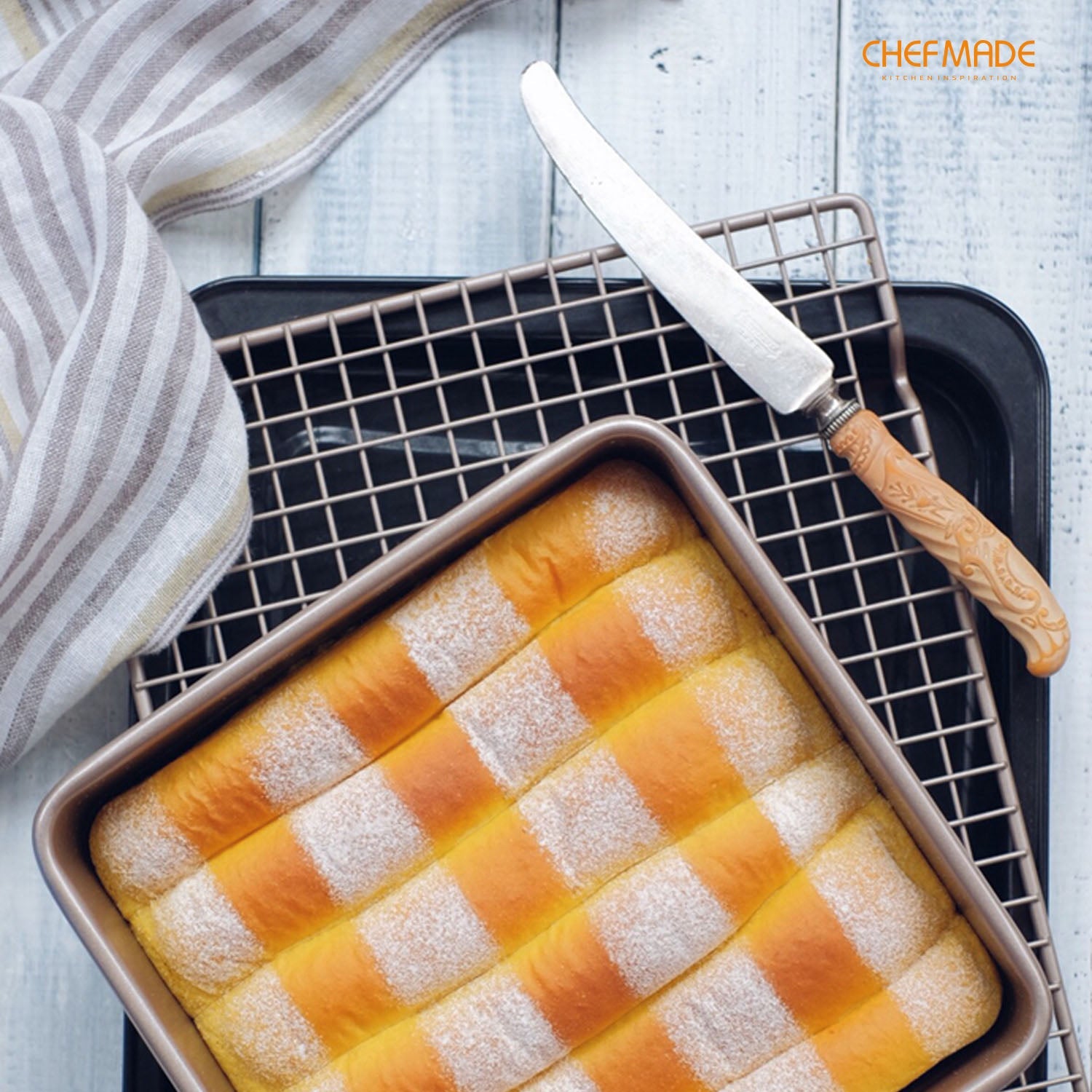 Chefmade學廚WK9036活底8.5吋正方型烤盤8" Square Cake Pan with Removable Bottom