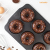 Chefmade學廚WK9038金鋼黑6連甜甜圈模Donut Cake Pan 6 Well (Black)