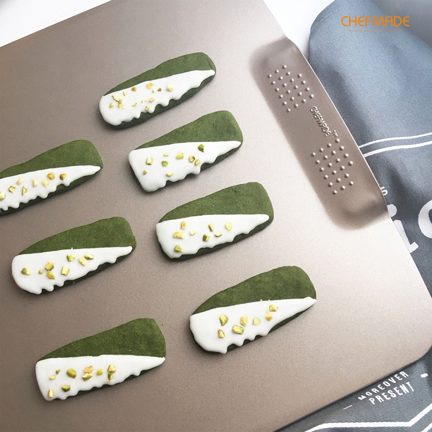 Chefmade學廚WK9056香檳金不沾無邊烤盤11" x 12" Cookie Sheet
