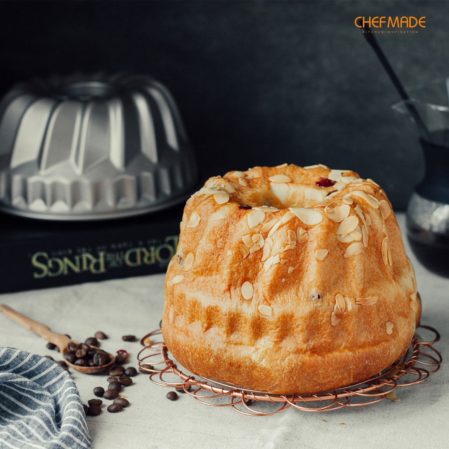 Chefmade學廚WK9084凸柱7吋咕咕洛夫戚風蛋糕模6.5" Bundt Pan Vortex-Shaped