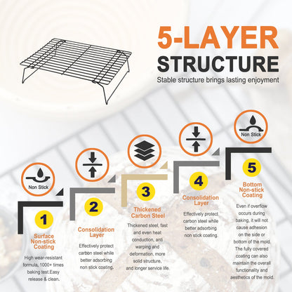 Chefmade學廚WK9127組合式蛋糕冷涼架10.4" x 13.5" Cooling Rack