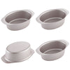 Chefmade學廚WK9138-4迷你乳酪蛋糕模2.8" x 3.7" Cake Pan Set Oval 4Pcs