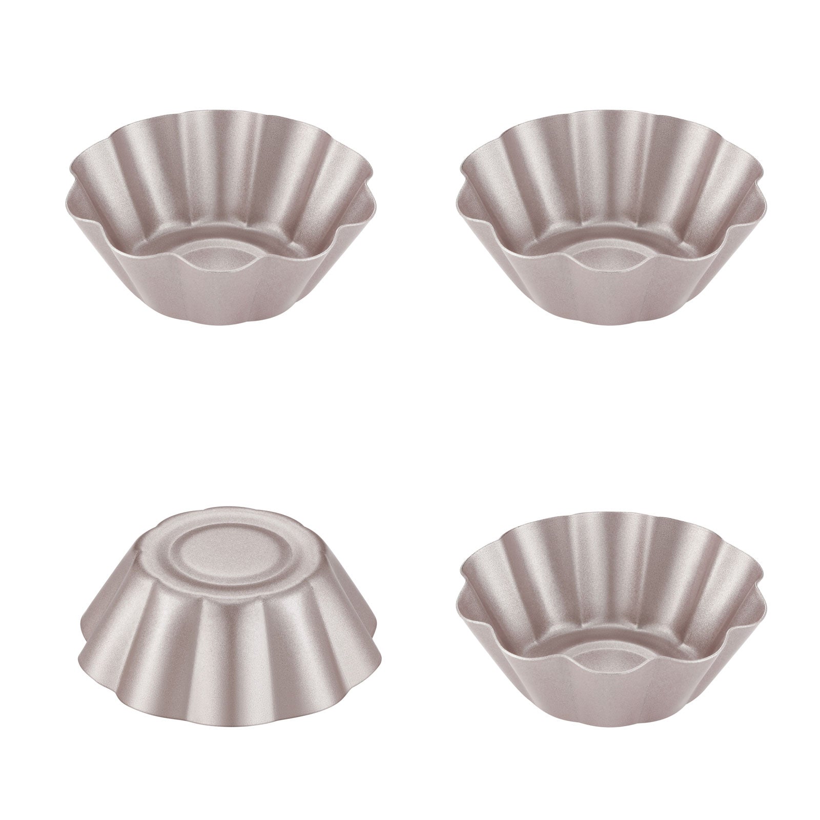 Chefmade學廚WK9196波紋3吋蛋塔模四件套3" Mini Pie Pan Set Flower-Shaped 4Pcs