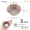 Chefmade學廚WK9196波紋3吋蛋塔模四件套3" Mini Pie Pan Set Flower-Shaped 4Pcs