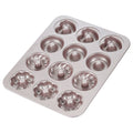 Chefmade學廚WK9288多拿滋4款花型12連甜甜圈模Donut Cake Pan Fancy-Shaped 12 Well