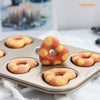 Chefmade學廚WK9289凸柱心型6連杯甜甜圈模Donut Cake Pan Heart-Shaped 6 Well