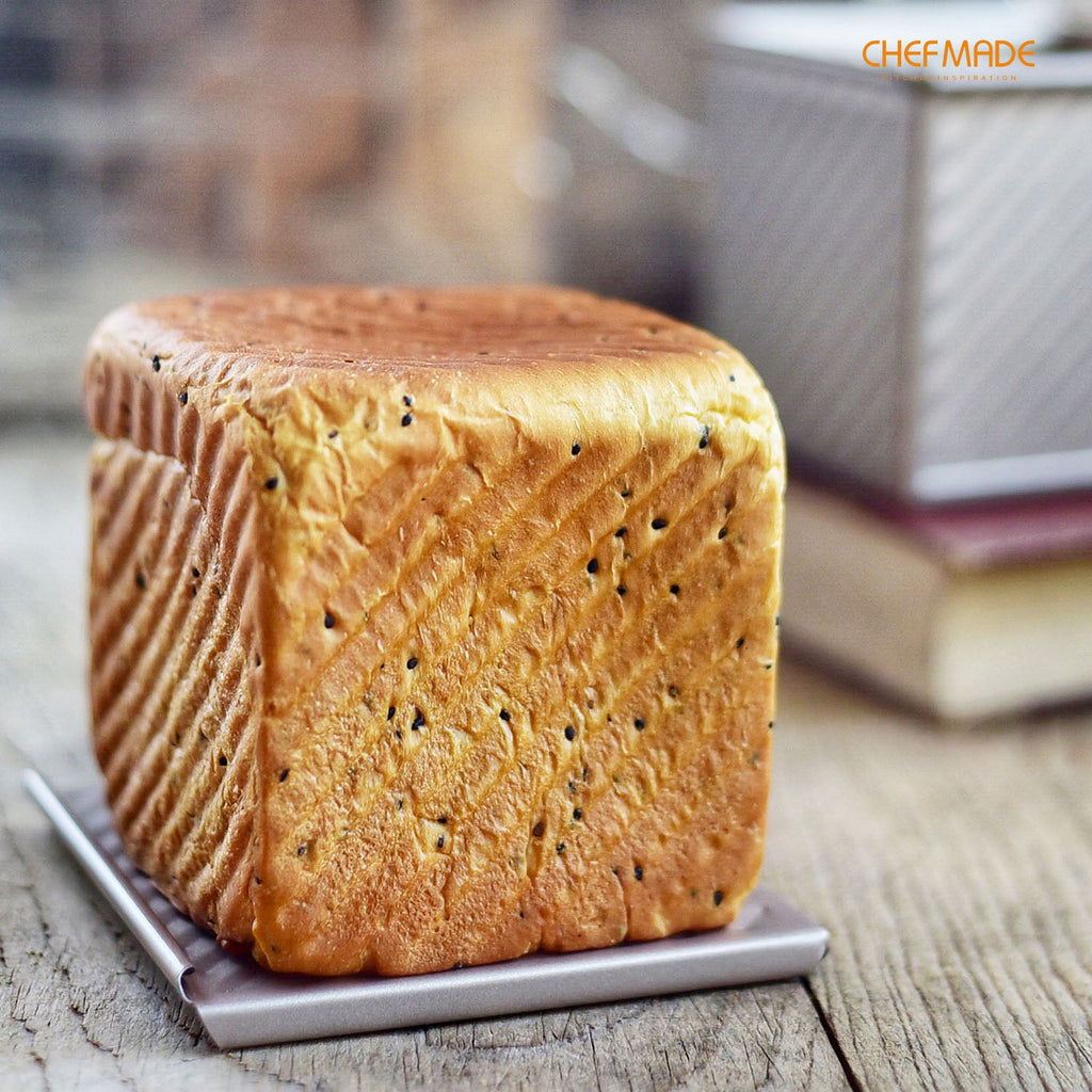 Chefmade學廚WK9318波紋250g滑蓋吐司盒4" x 4" Corrugated Toast Box (250G Dough Capacity)