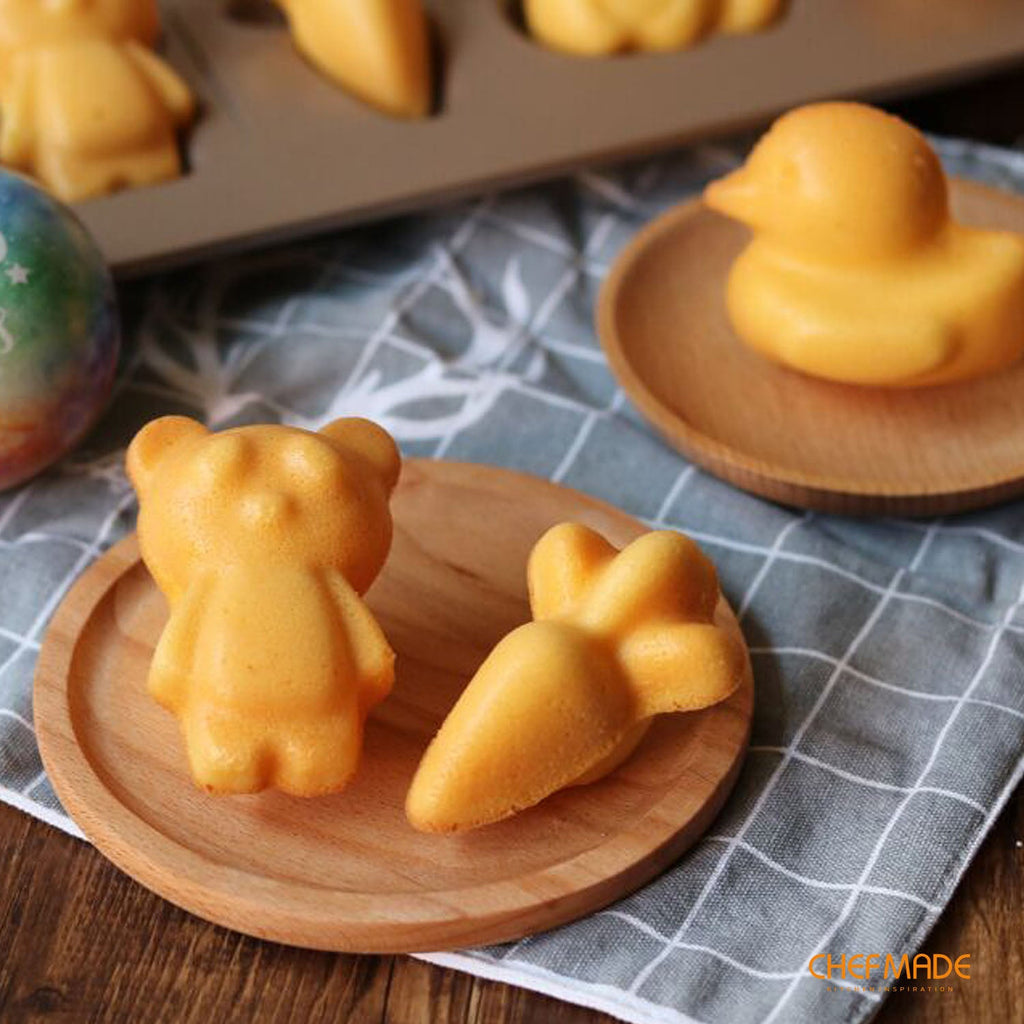 Chefmade學廚WK9319童趣四款8連杯卡通蛋糕模Animal-Shaped Cake Pan 8 Well