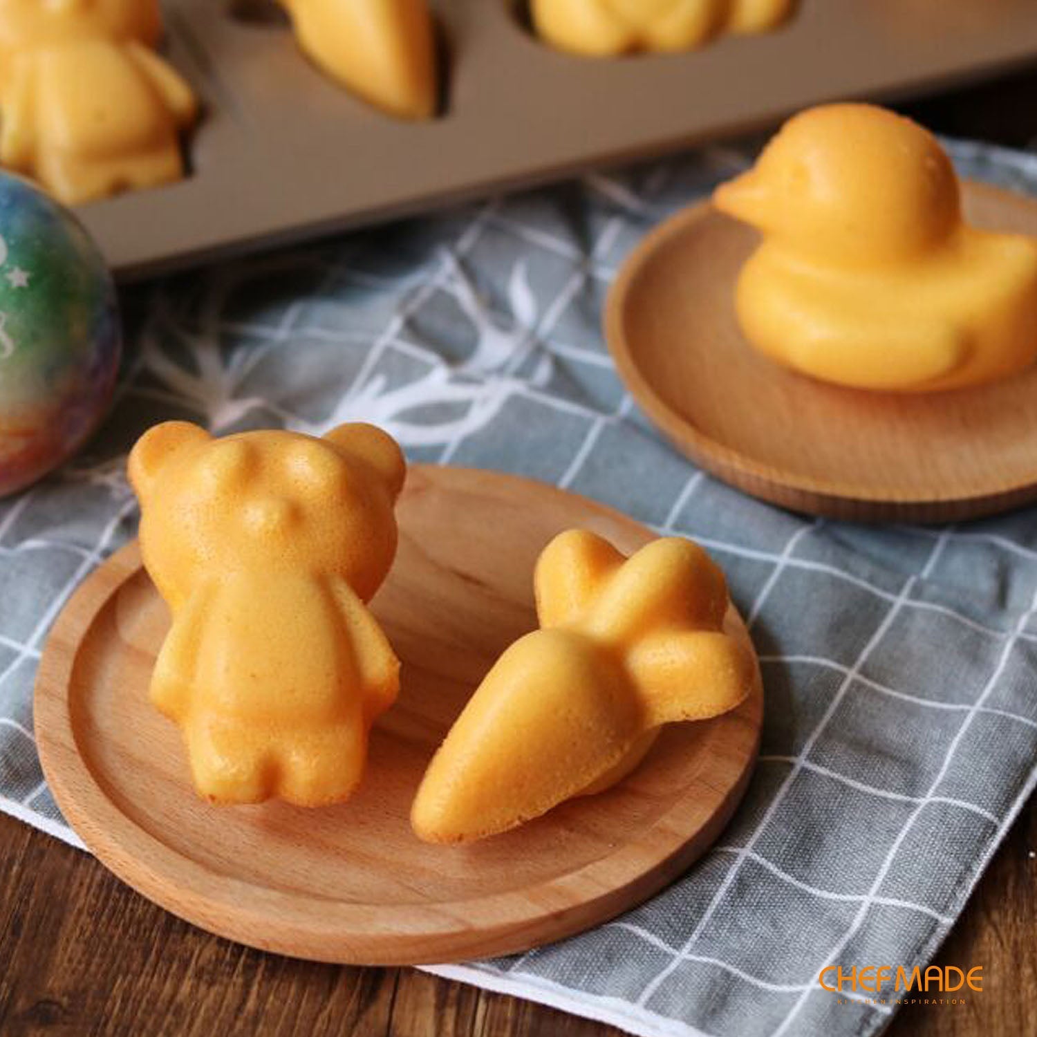 Chefmade學廚WK9319童趣四款8連杯卡通蛋糕模Animal-Shaped Cake Pan 8 Well