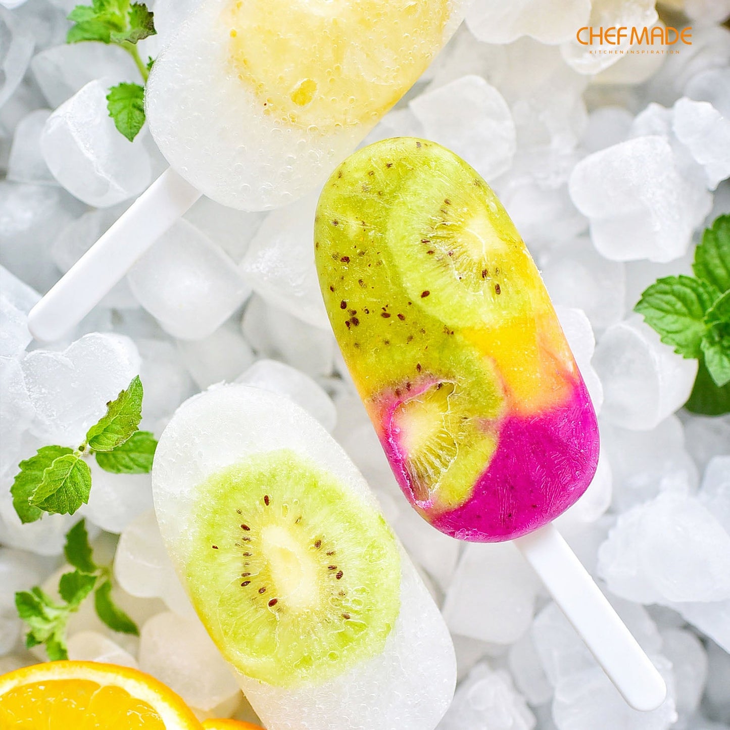 Chefmade學廚WK9443經典款矽膠雪糕模Popsicle Mold (Classical Oval)
