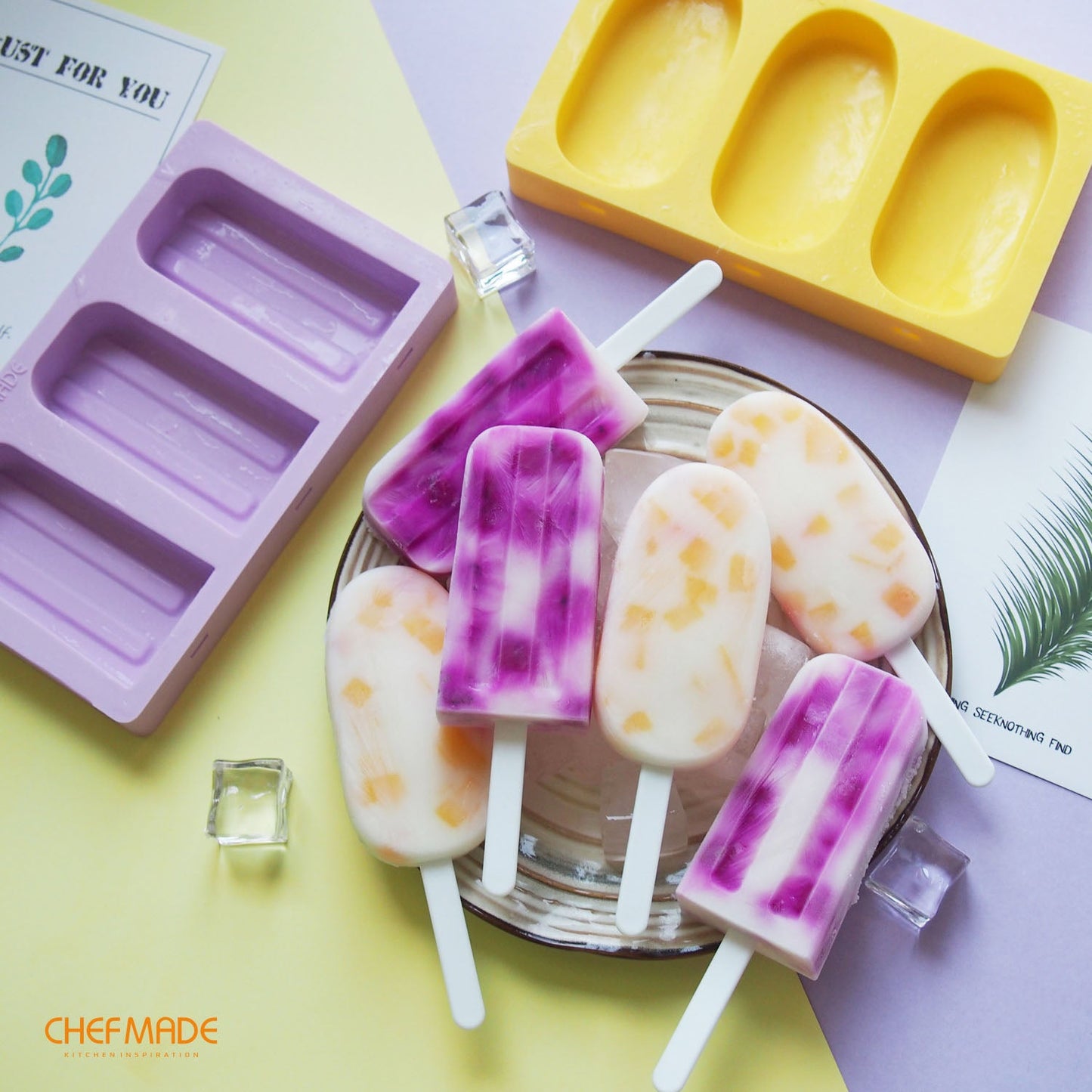 Chefmade學廚WK9443經典款矽膠雪糕模Popsicle Mold (Classical Oval)