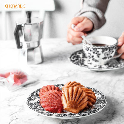 Chefmade學廚WK9739貝殼12連瑪德琳蛋糕模Madeline Cake Pan Scallop-Shaped 12 Well