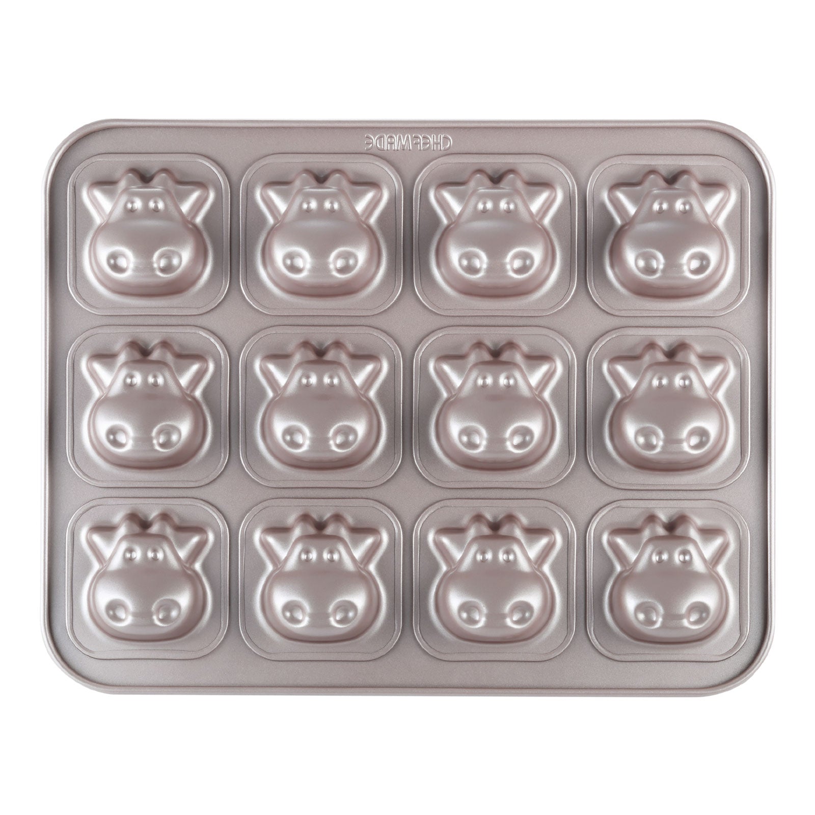 Chefmade學廚WK9788小牛12連造形蛋糕模Cow-Shaped Cake Pan 12 Well