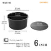 Chefmade學廚WK9793黑色6吋活動蛋糕模6" Round Cake Pan with Removable Bottom (Black)