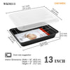 Chefmade學廚WK9813不沾13吋淺款長方烤盤配透明蓋13" Rectangular Baking Pan with Lid