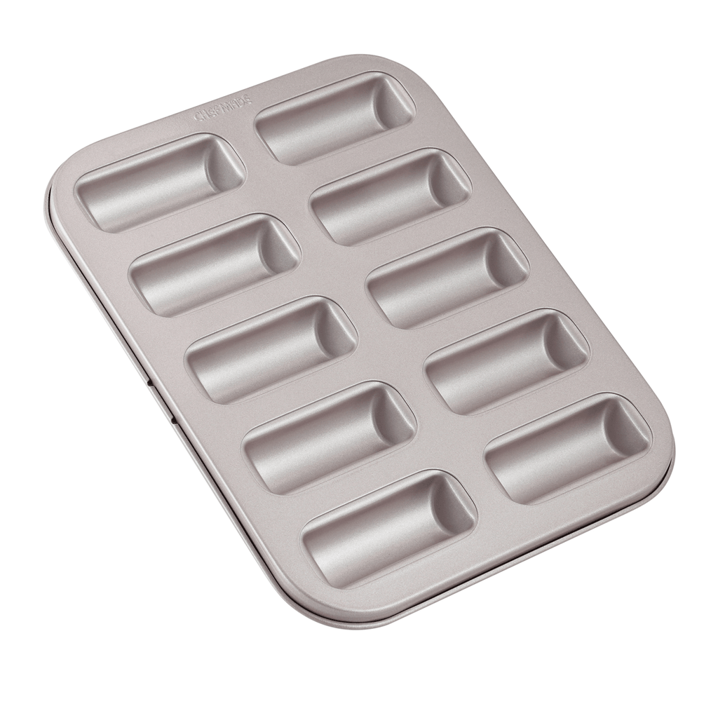 Chefmade學廚WK9839金色10連費南雪蛋糕模Financier Cake Pan 10 Well