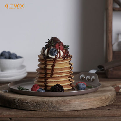 Chefmade學廚WK9863(附竹蜻蜓)8吋可麗餅煎盤8" Round Crepe Pan with Bamboo Spreader