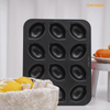 Chefmade學廚WK9871黑色12連檸檬蛋糕模Lemon-Shaped Cake Pan 12 Well (Black)