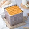 Chefmade學廚WK9880帶蓋450g波紋吐司盒5.8" x 5.8" Corrugated Toast Box (450G Dough Capacity)