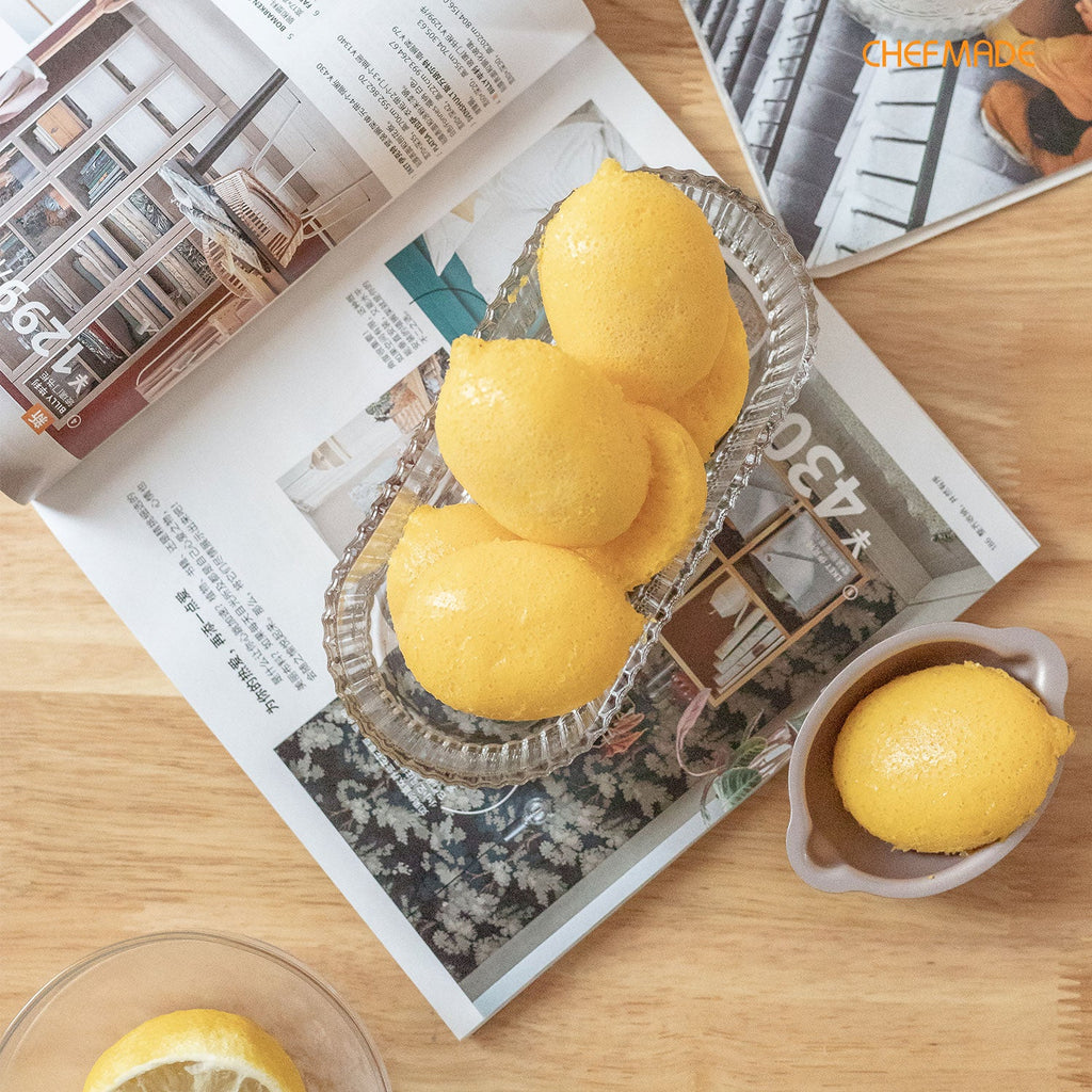 Chefmade學廚WK9908-4金色不沾檸檬蛋糕模四件套3.5" Lemon-Shaped Cake Pan 4Pcs