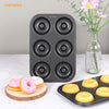 Chefmade學廚WK9941黑色6連杯甜甜圈蛋糕模Donut Cake Pan 6 Well ( Black )