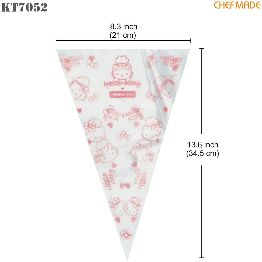 Chefmade學廚KT7052正版HelloKitty一次性擠花袋13.6" Hello Kitty Disposable Pastry Bag (12 Pcs)