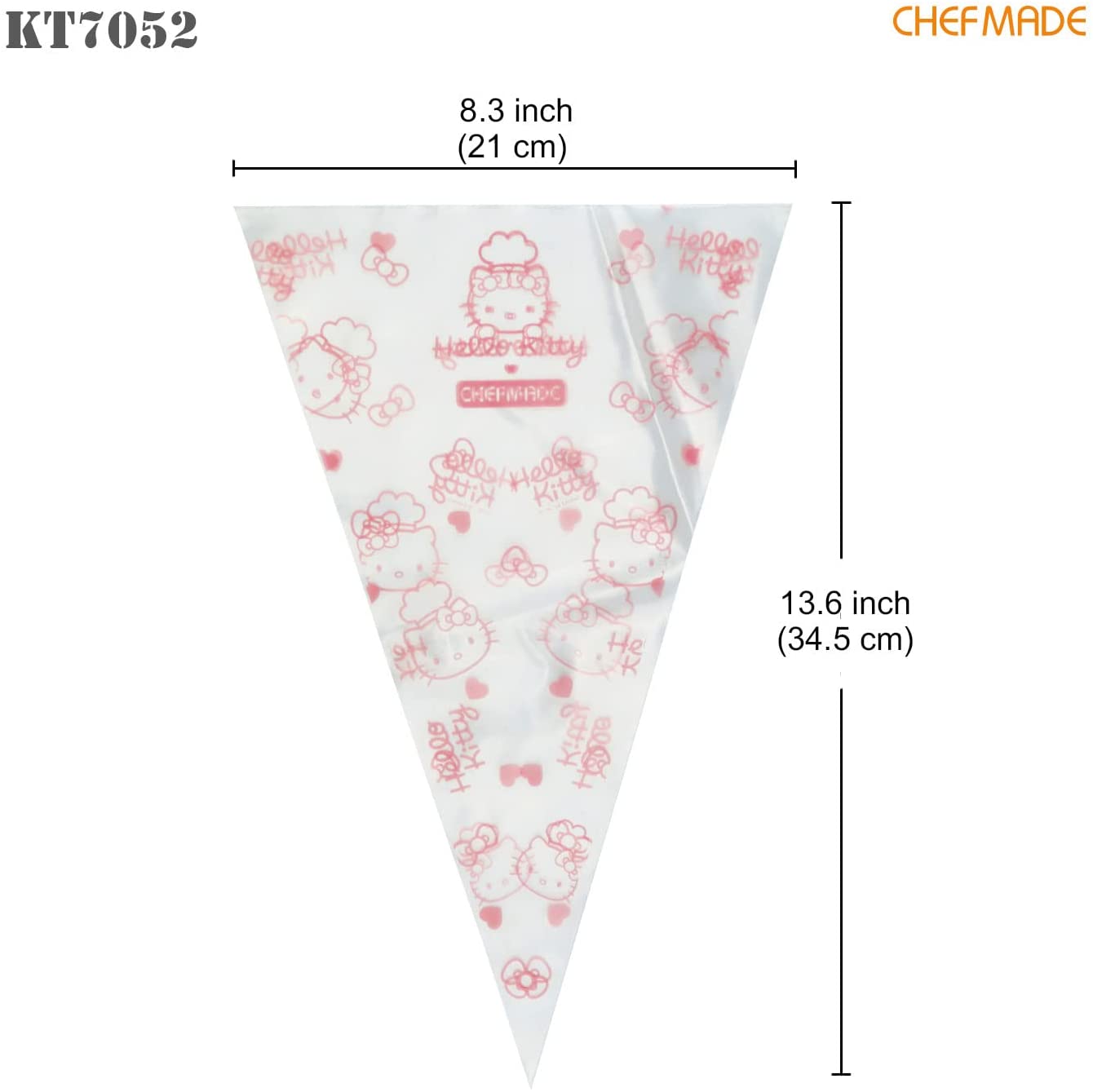 Chefmade學廚KT7052正版HelloKitty一次性擠花袋13.6" Hello Kitty Disposable Pastry Bag (12 Pcs)